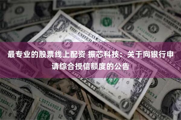 最专业的股票线上配资 振芯科技：关于向银行申请综合授信额度的公告